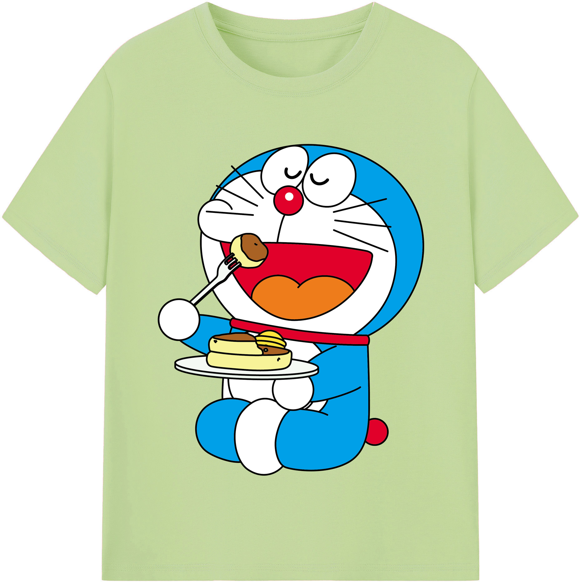 （画像用） ドラえもん Doraemon 綿100％半袖Tシャツ（フロントプリント）